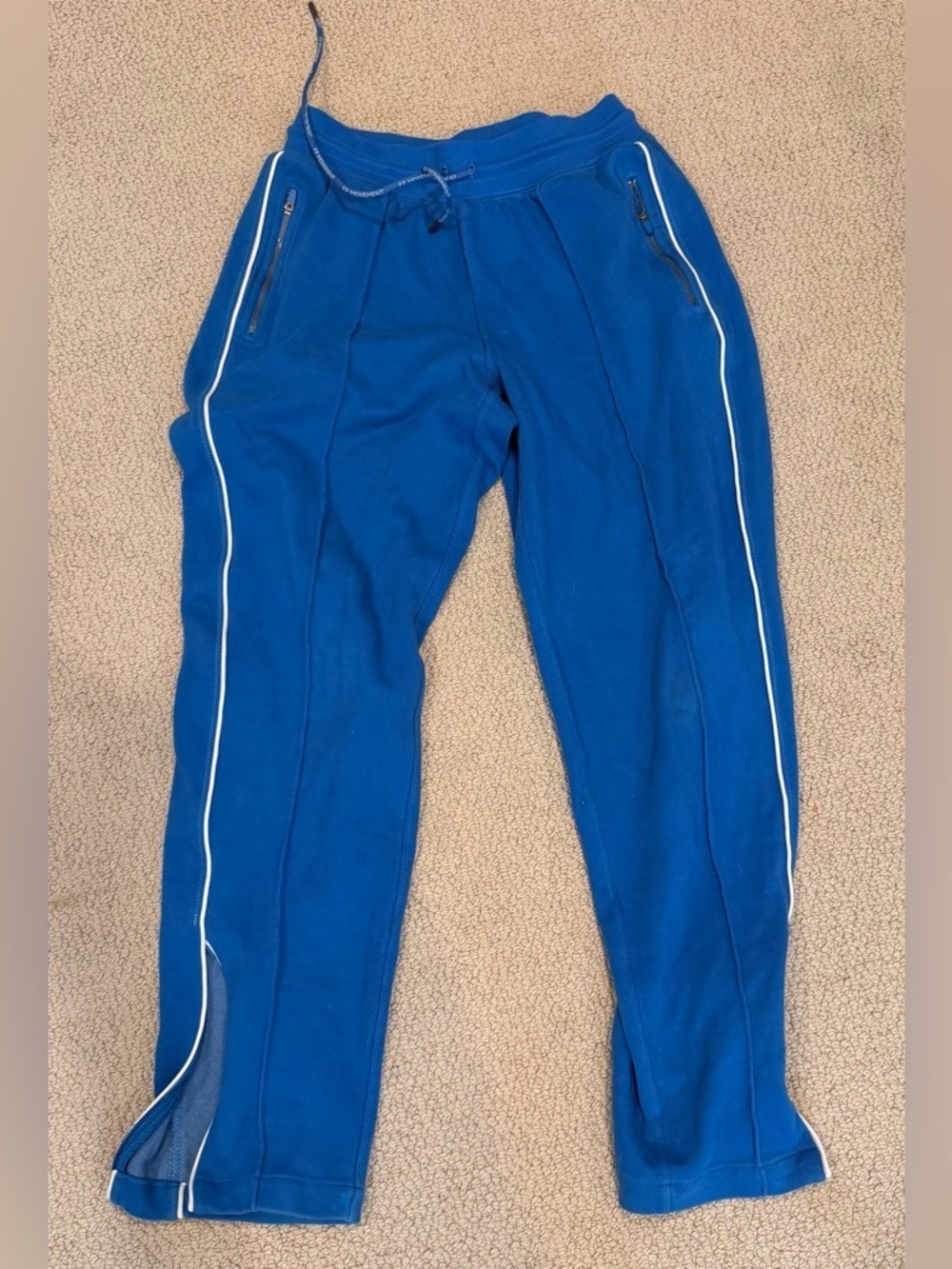 FP Movement by Free People Royal Blue Jogger Pants with White Piping